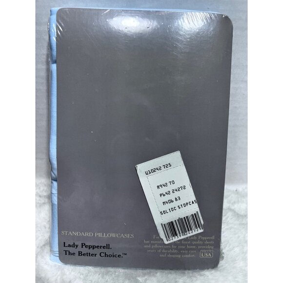 Lady Pepperell’s grandeur-line two standard blue pillow cases - Picture 2 of 3